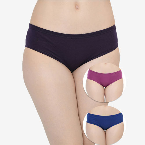 Buy Groversons Paris Beauty Inner Elastic Panty- Pack Of 3 - Multi