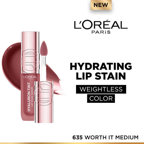 L'Oreal Paris Hyaluron Tint Lip Stain Serum Weightless Color