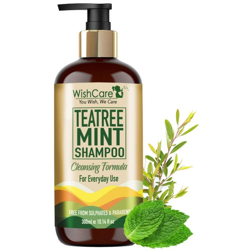 WishCare Tea Tree Mint Shampoo - Anti Dandruff Shampoo - Cleansing Formula