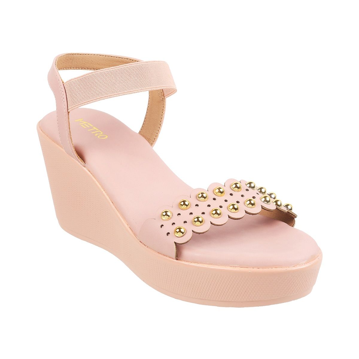 Pink platform best sale wedge sandals