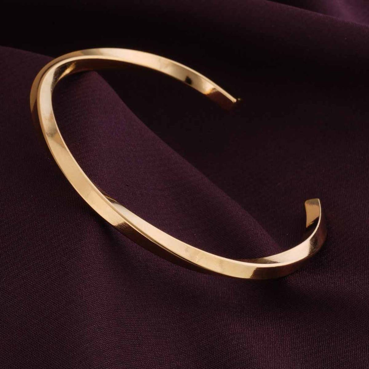 Palmonas Golden Hammered Cuff for Womens