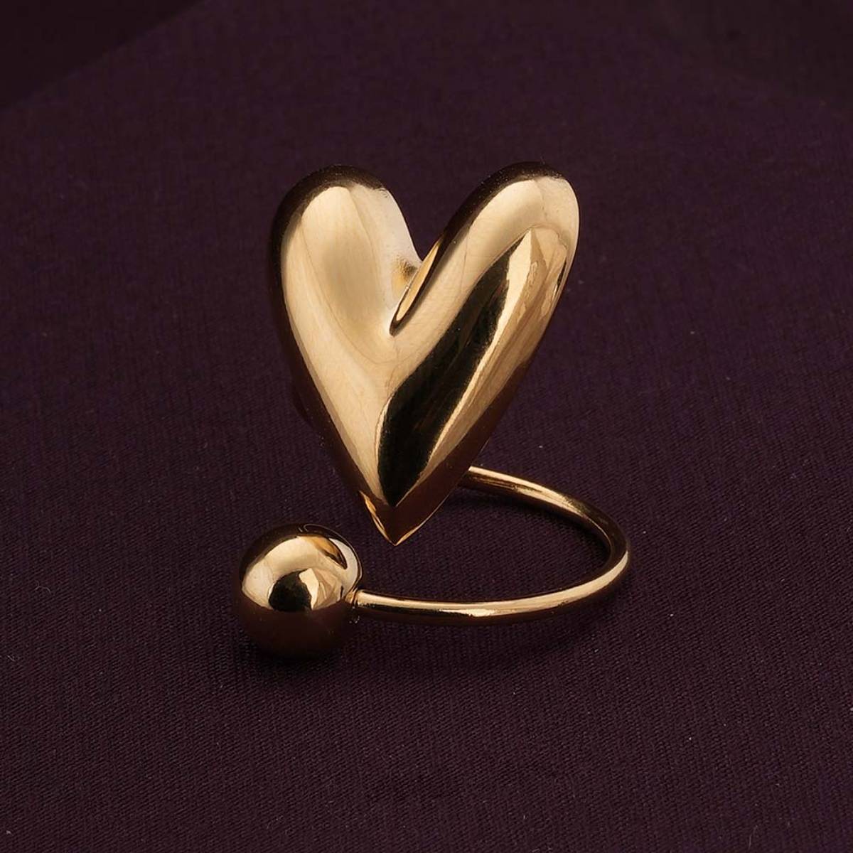 Palmonas Pure Heart Gold Ring for Womens (6)