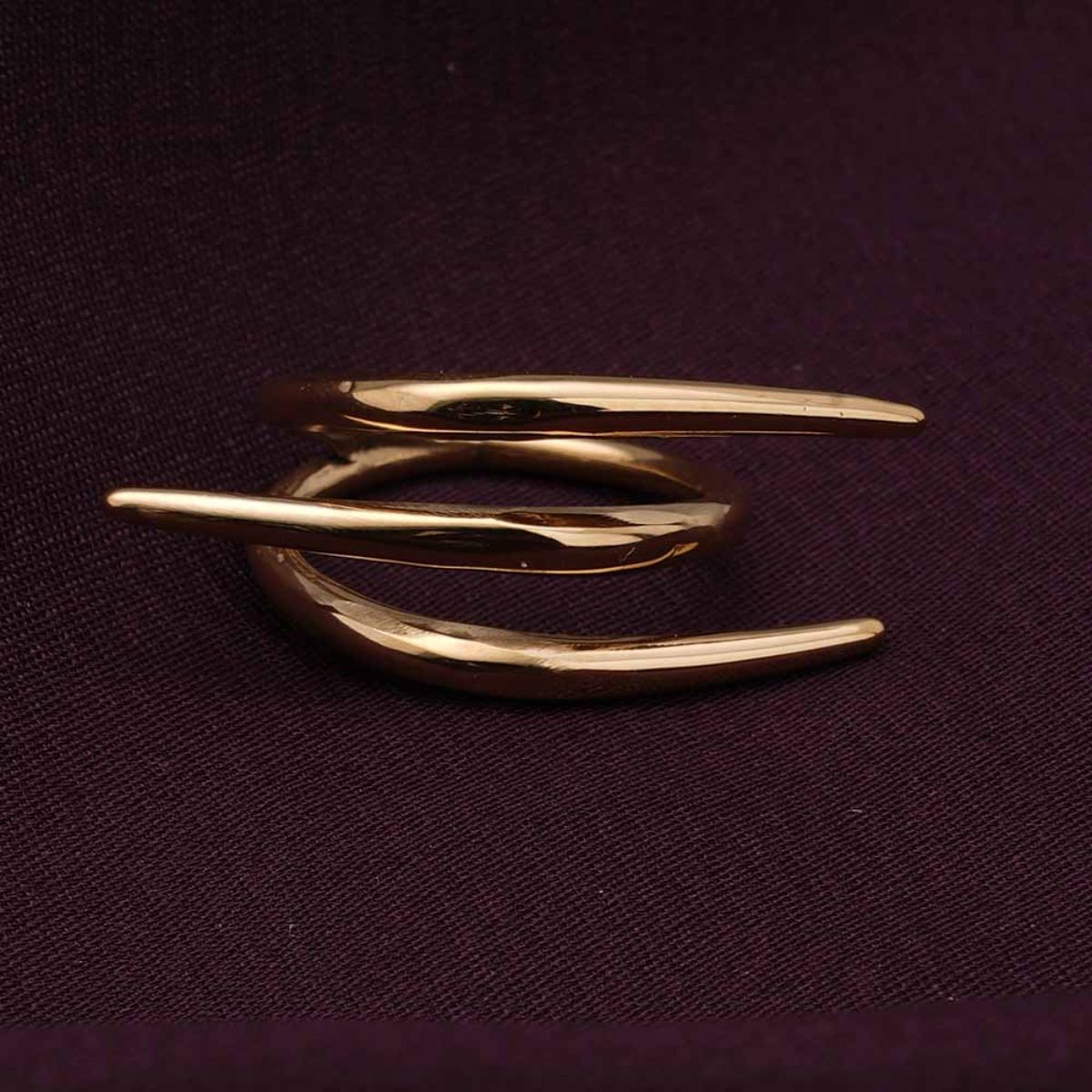 Buy Palmonas Statement Whirl Wind Gold Ring for Womens (6) Online