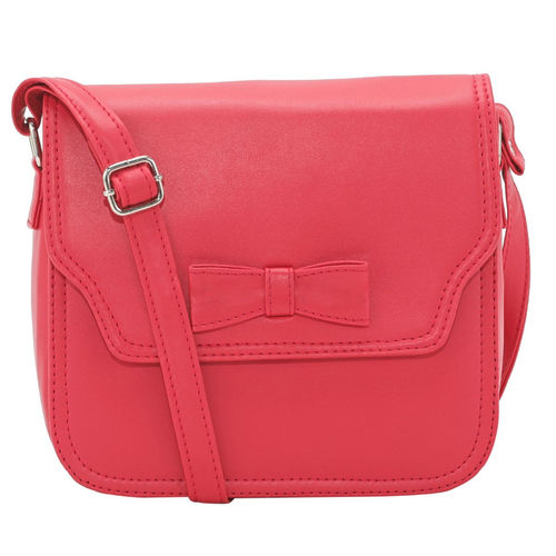 Buy Toteteca Bow Sling Bag Female Pink Online - Main Image