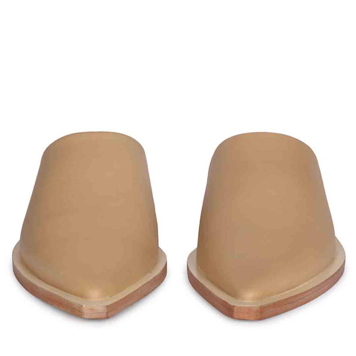Buy Saint G Jules Beige Leather Flat Mules Online
