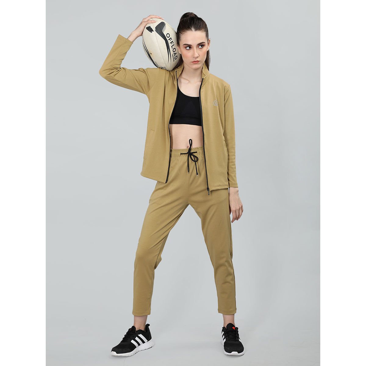 Khaki nike tracksuit online womens