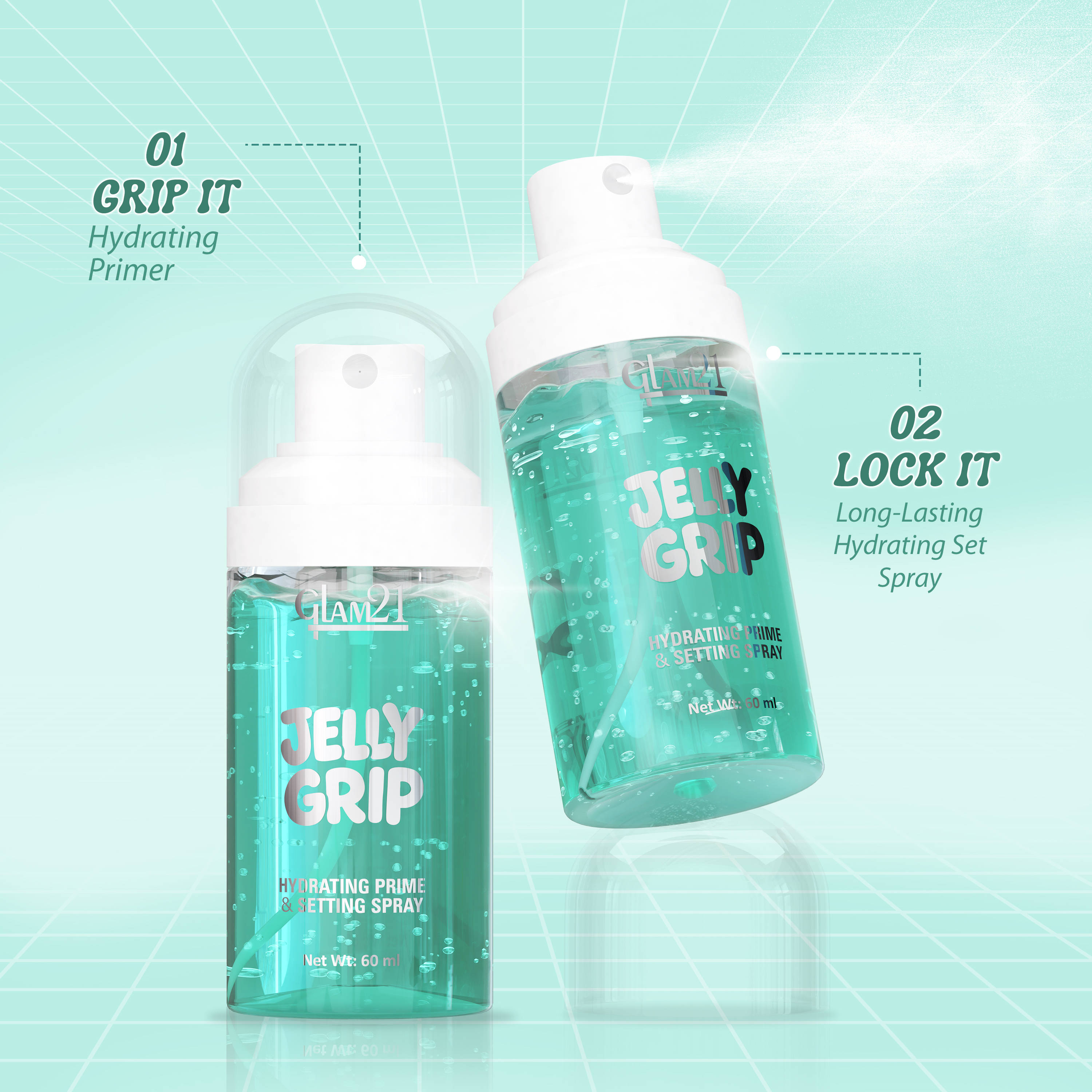 Prime Setting Buy GLAM21 Jelly Grip Hydrating Primer & Setting Spray Online