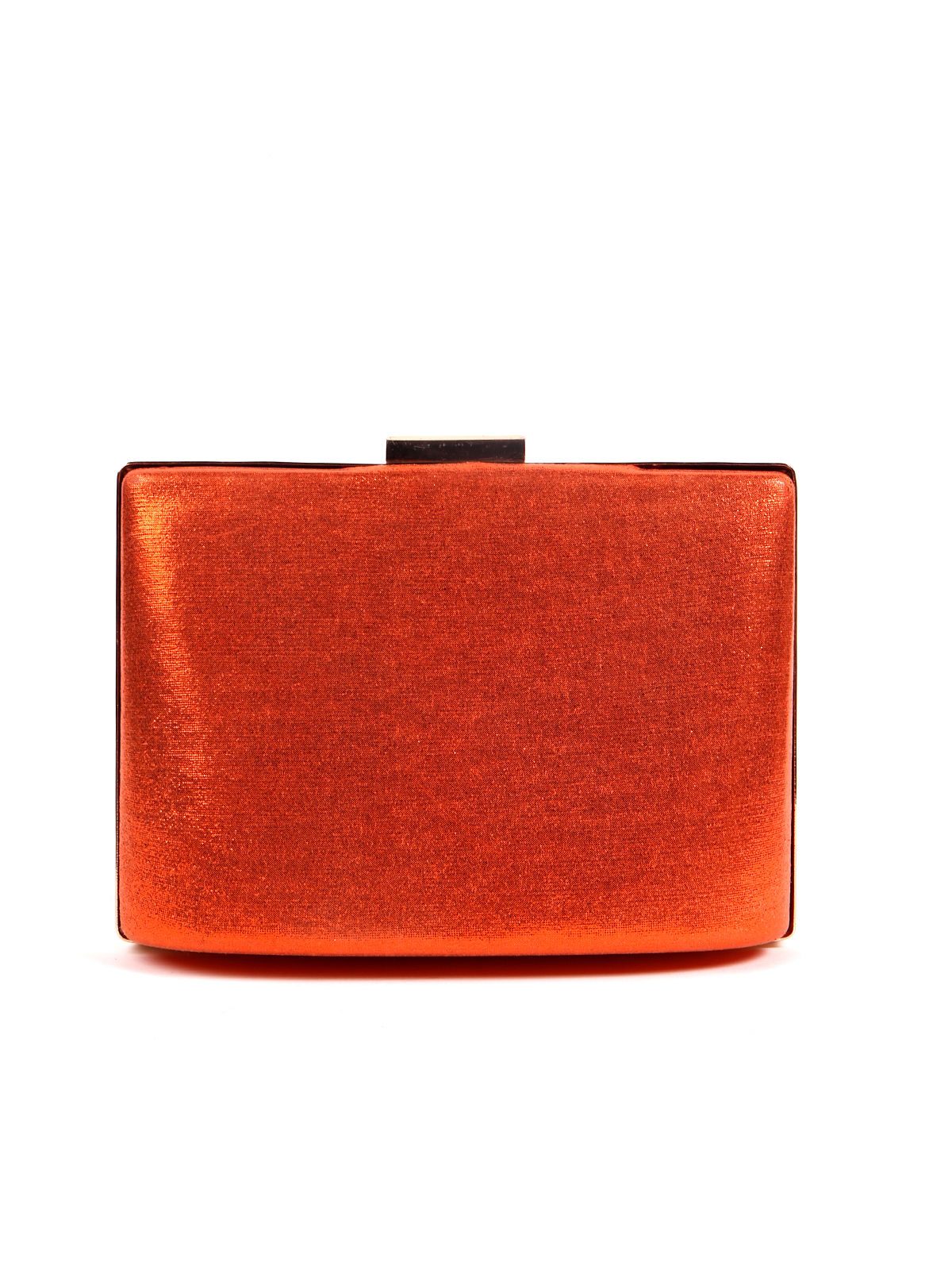 Odette Orange Clutch Heavily Embellished In Multicolored Stone Buy