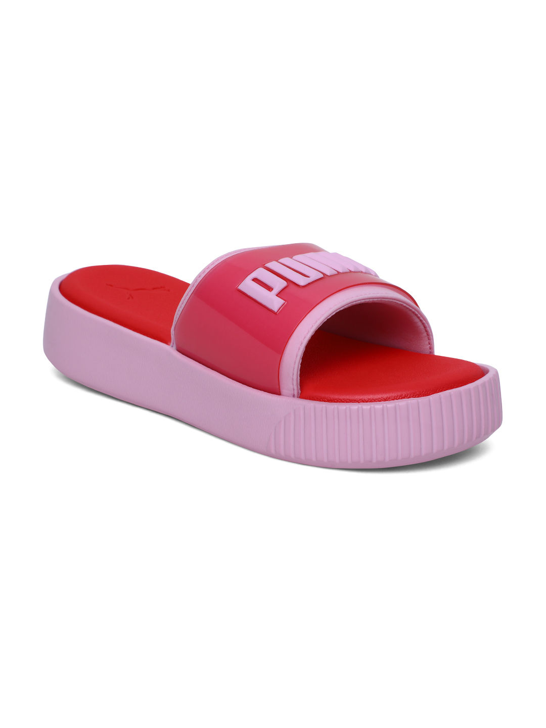 puma platform pink sandals