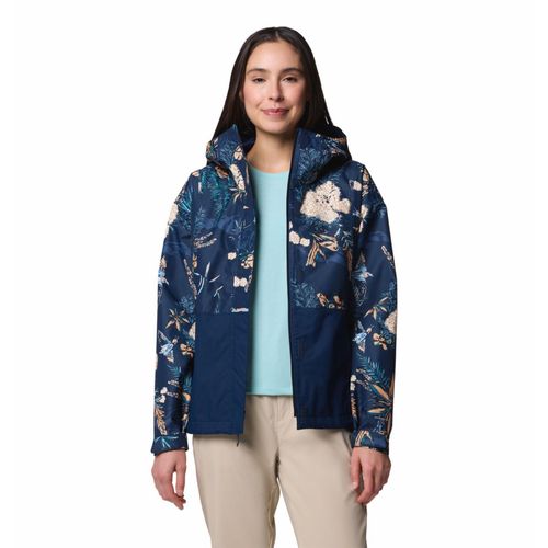 Buy Columbia Womens Navy Blue Omni-Tech Hikebound Printed Rain