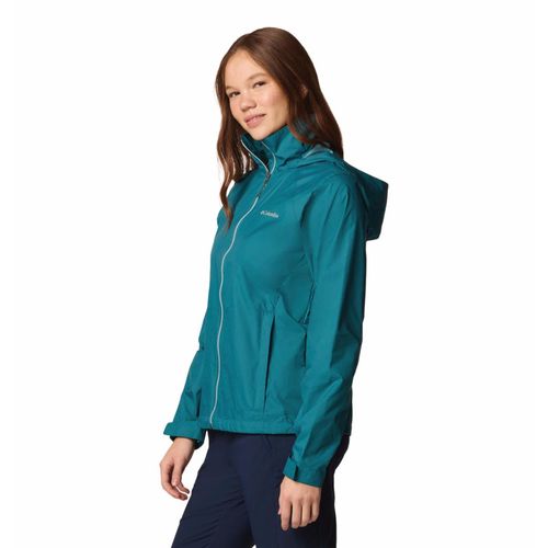 Columbia Womens Teal Omni-Shield Switchback IV Rain Jacket (M)