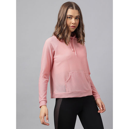 Fitkin Sweatshirts : Buy Fitkin Women Pink Self Design Sweat Top