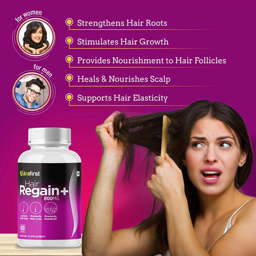 Nutrafirst Hair Regain Plus Capsules: Buy Nutrafirst Hair Regain Plus  Capsules Online at Best Price in India | Nykaa