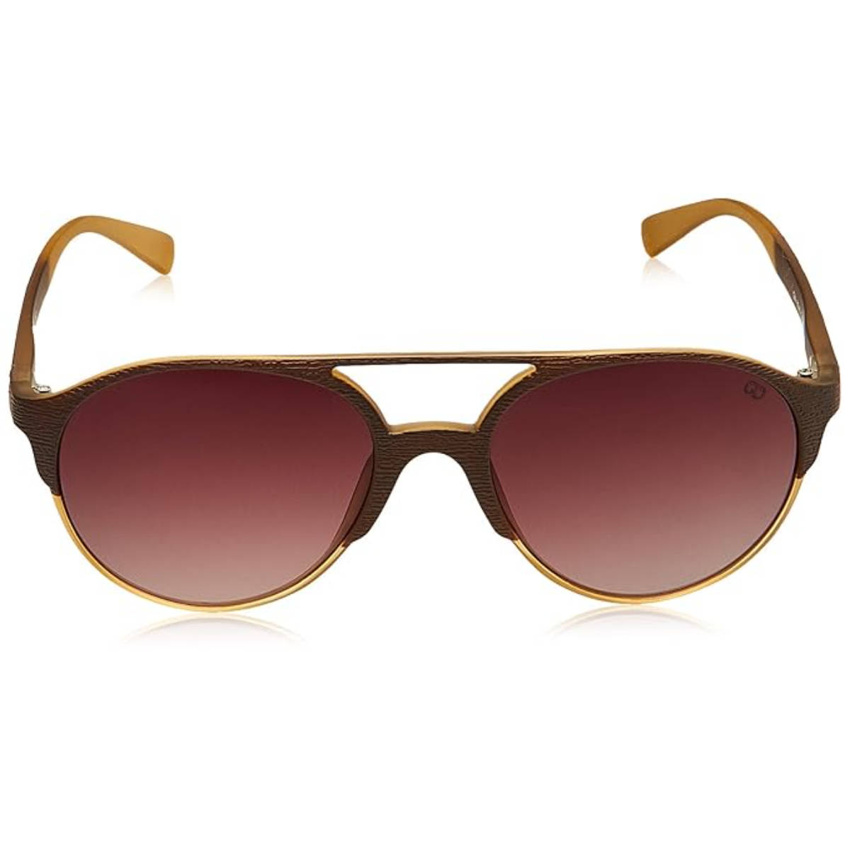 Gio Collection Uv Protection Brown Round Men Sunglass-52 - GM.6045C.10