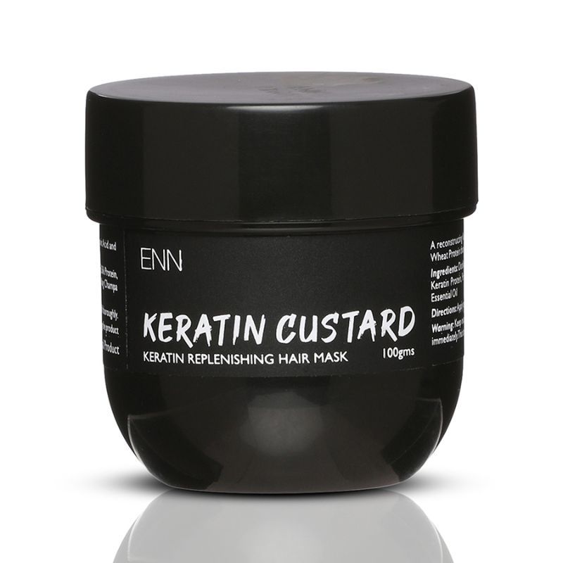 ENN Keratin Custard Replenishing Hair Mask, Hyaluronic Acid infused Hair conditioning Mask