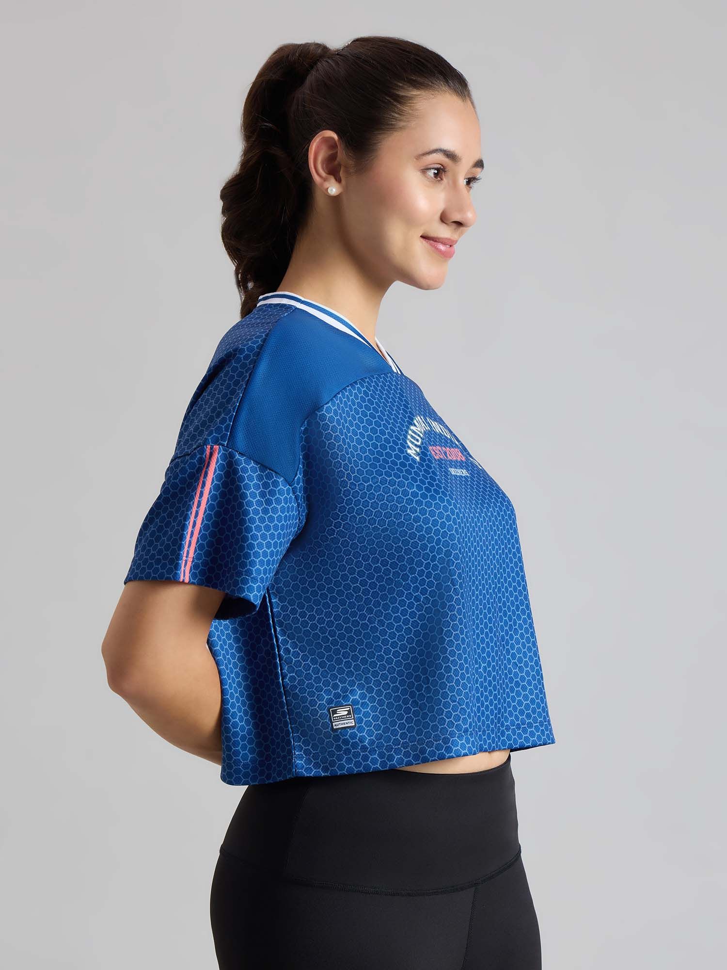 Buy Skechers Women MI CROP NAVY PERIWINKLE TOP Online