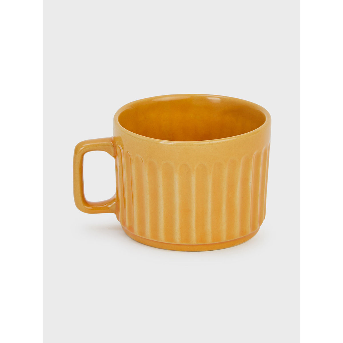 Fabindia Idika Striped Tea Cup Ochre Buy Fabindia Idika Striped Tea
