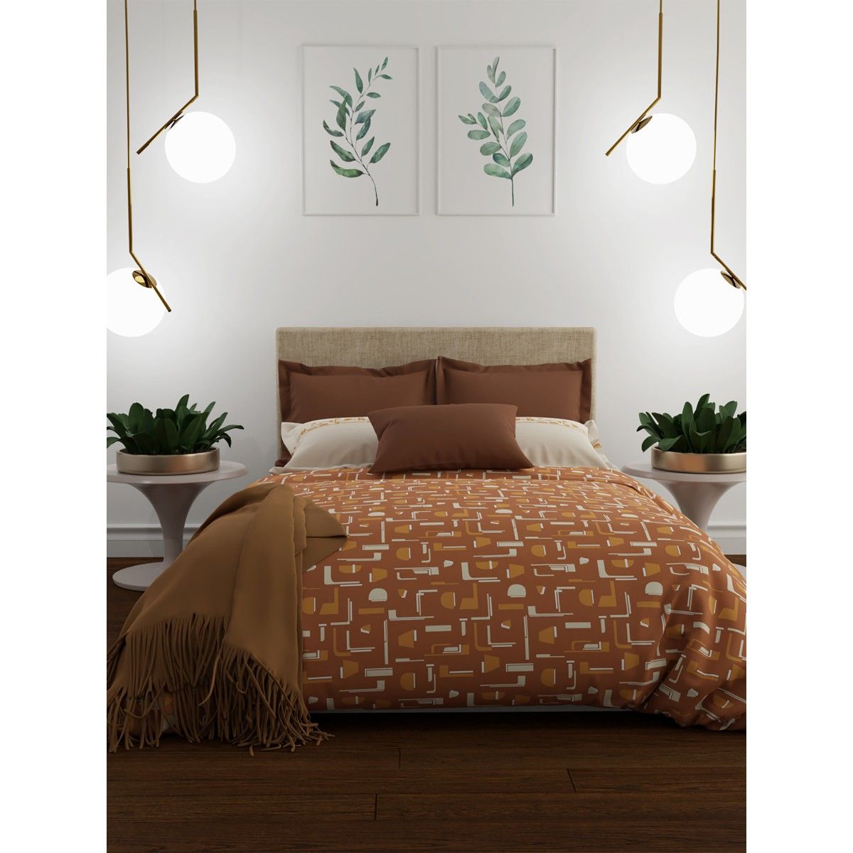 Buy My Trident Utsav Bedsheet Set Cotton 1 Bedsheet With 2 Pillow