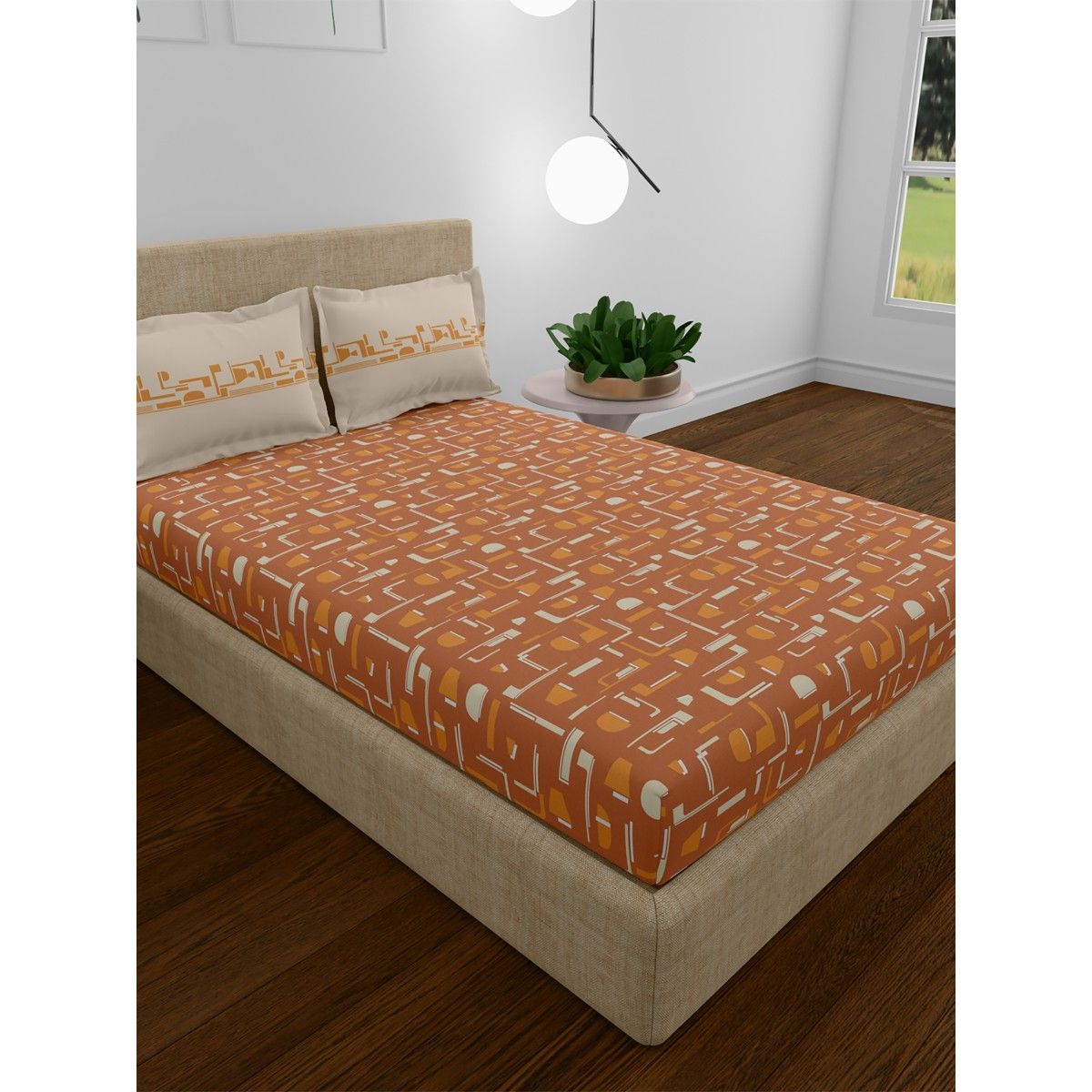 Buy My Trident Utsav Bedsheet Set Cotton 1 Bedsheet With 2 Pillow