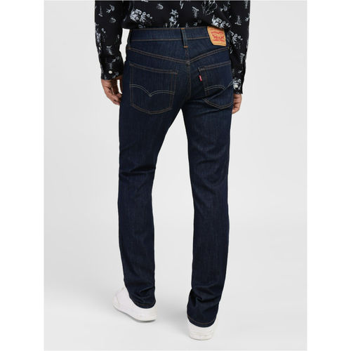 Levi's Men Navy Blue 65504 Skinny Straight Fit Jeans