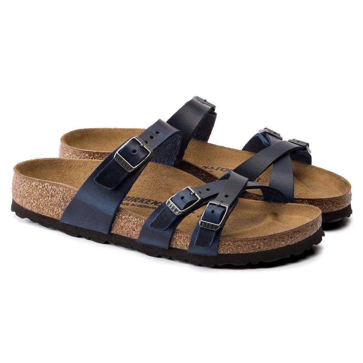 Navy discount birkenstock sandals