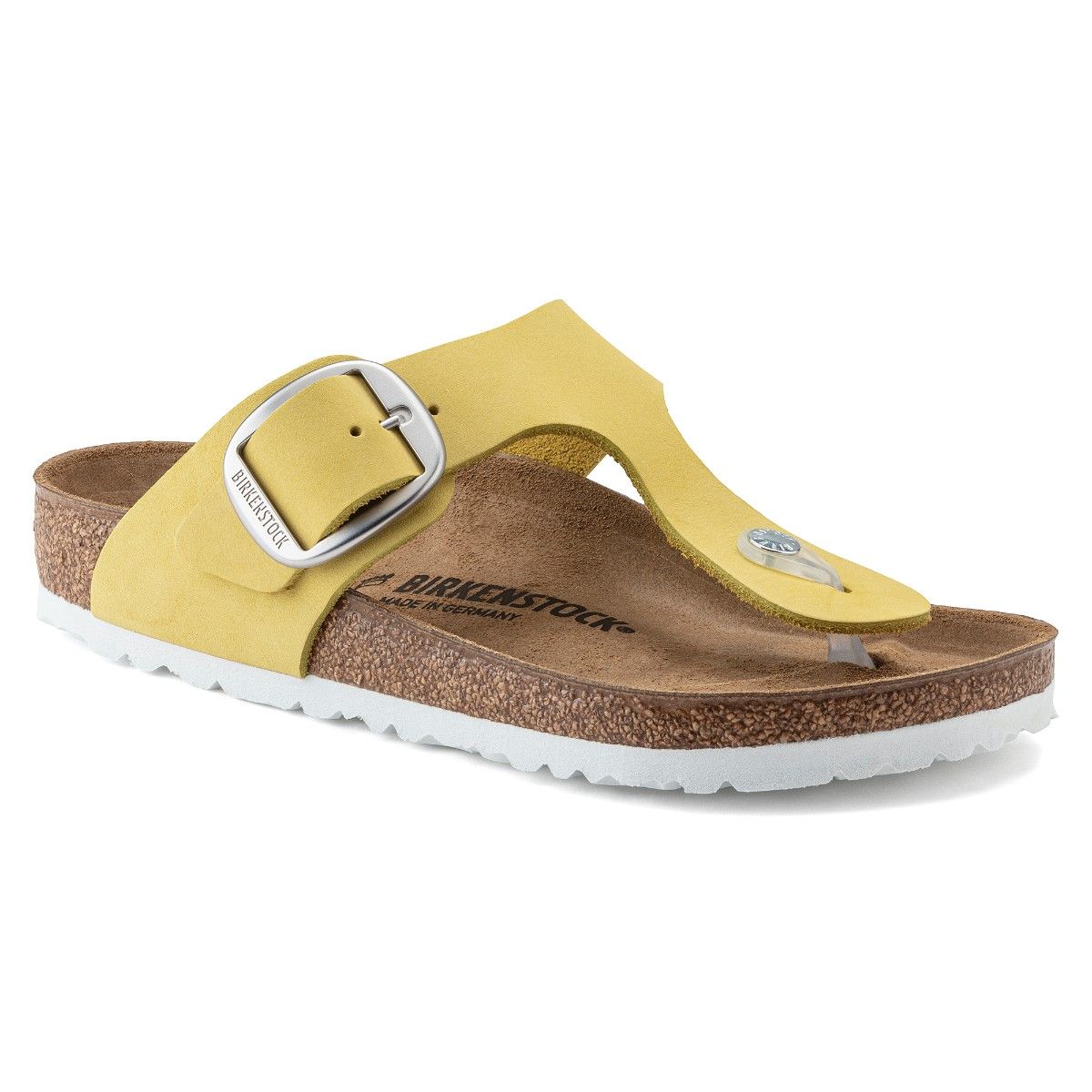 Yellow big sales buckle birkenstocks