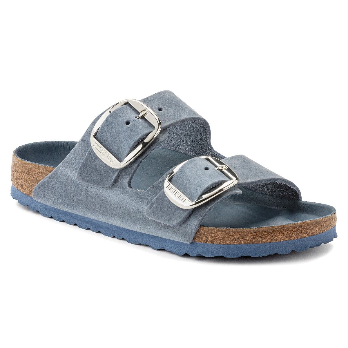 Buy Birkenstock Arizona Big Buckle Blue Oiled Leather Narrow Width