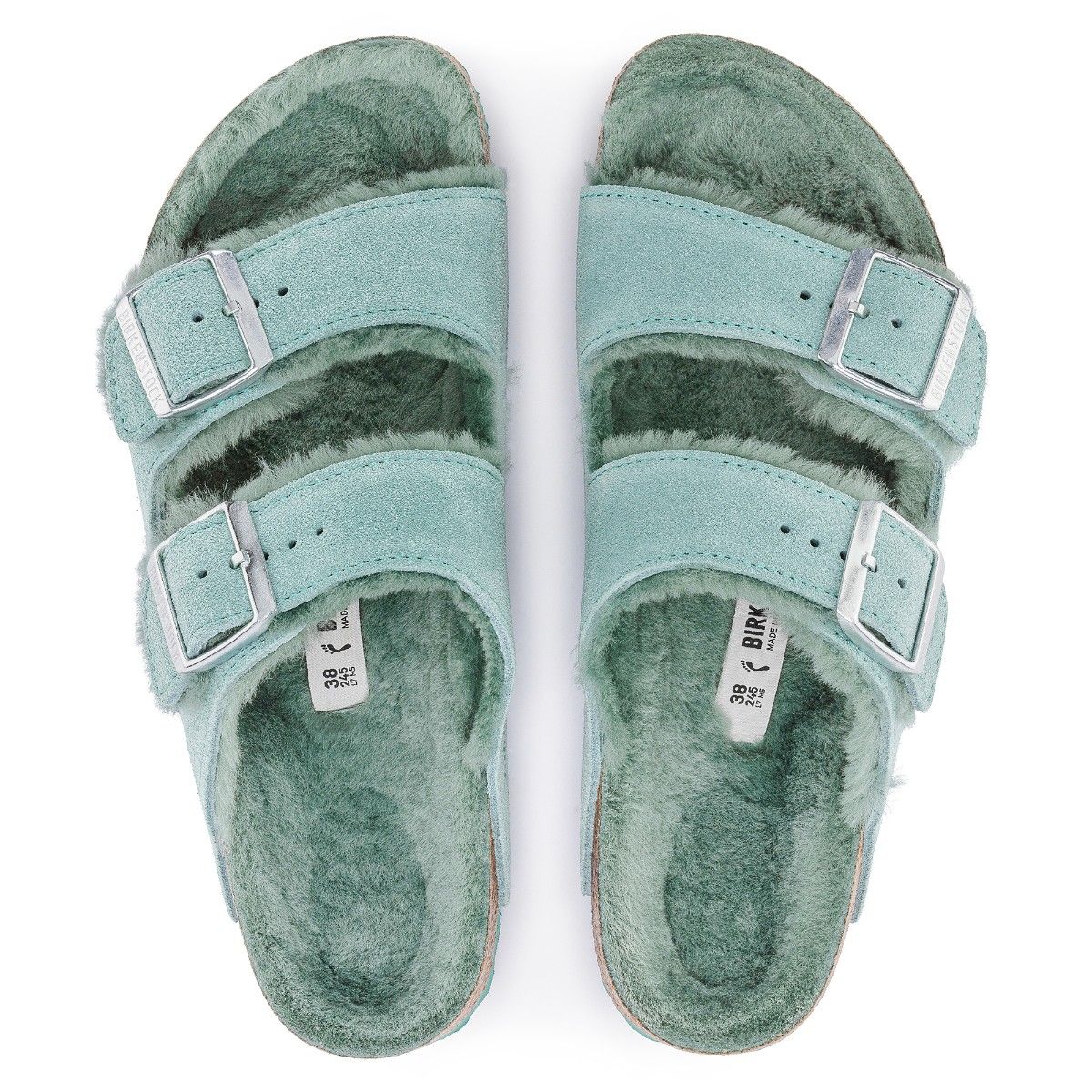 Green suede hotsell arizona birkenstocks
