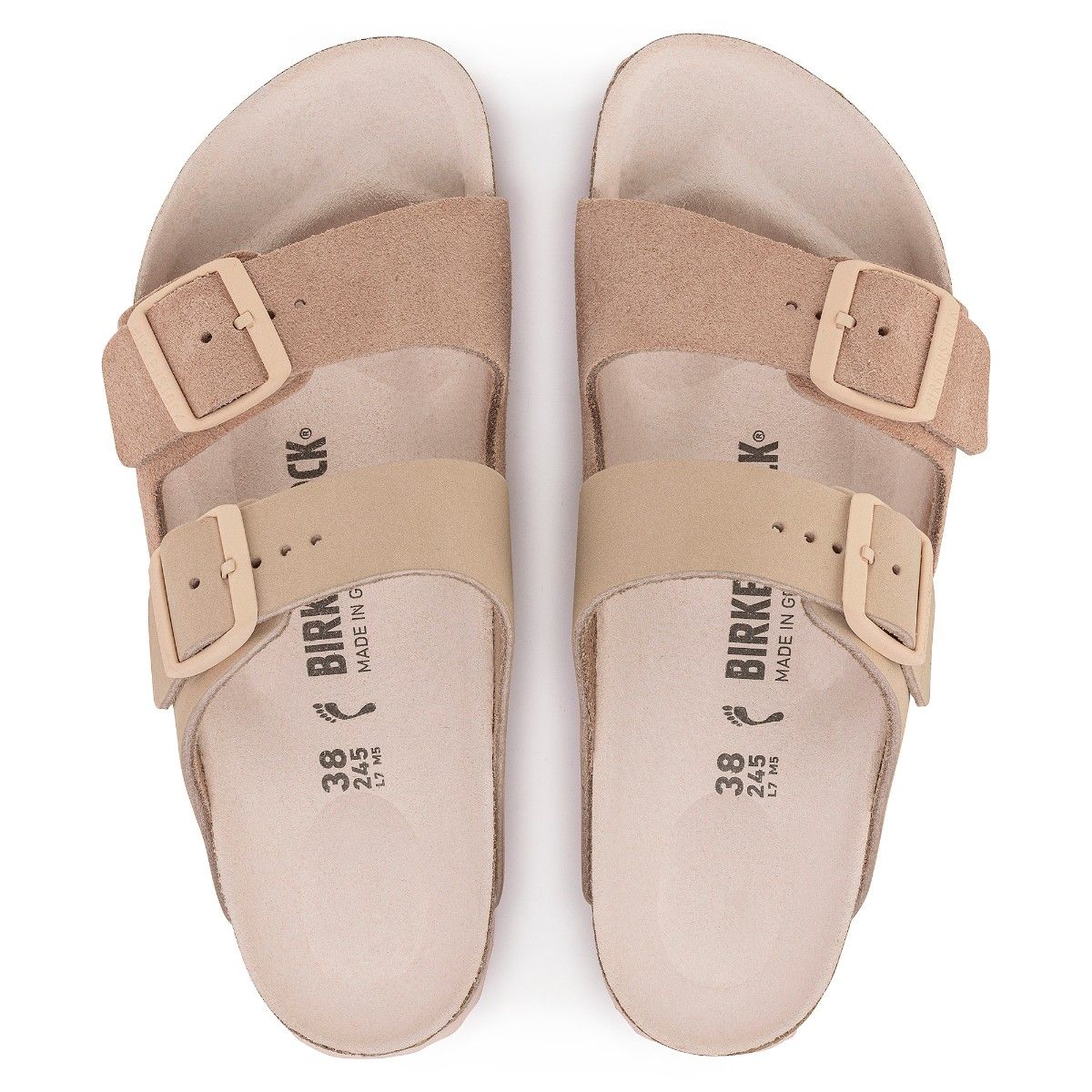 Birkenstock arizona nude store suede