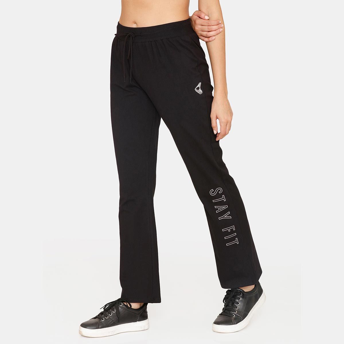 Buy Zivame Zelocity Quick Dry Track Pants AnthraciteBlack Online