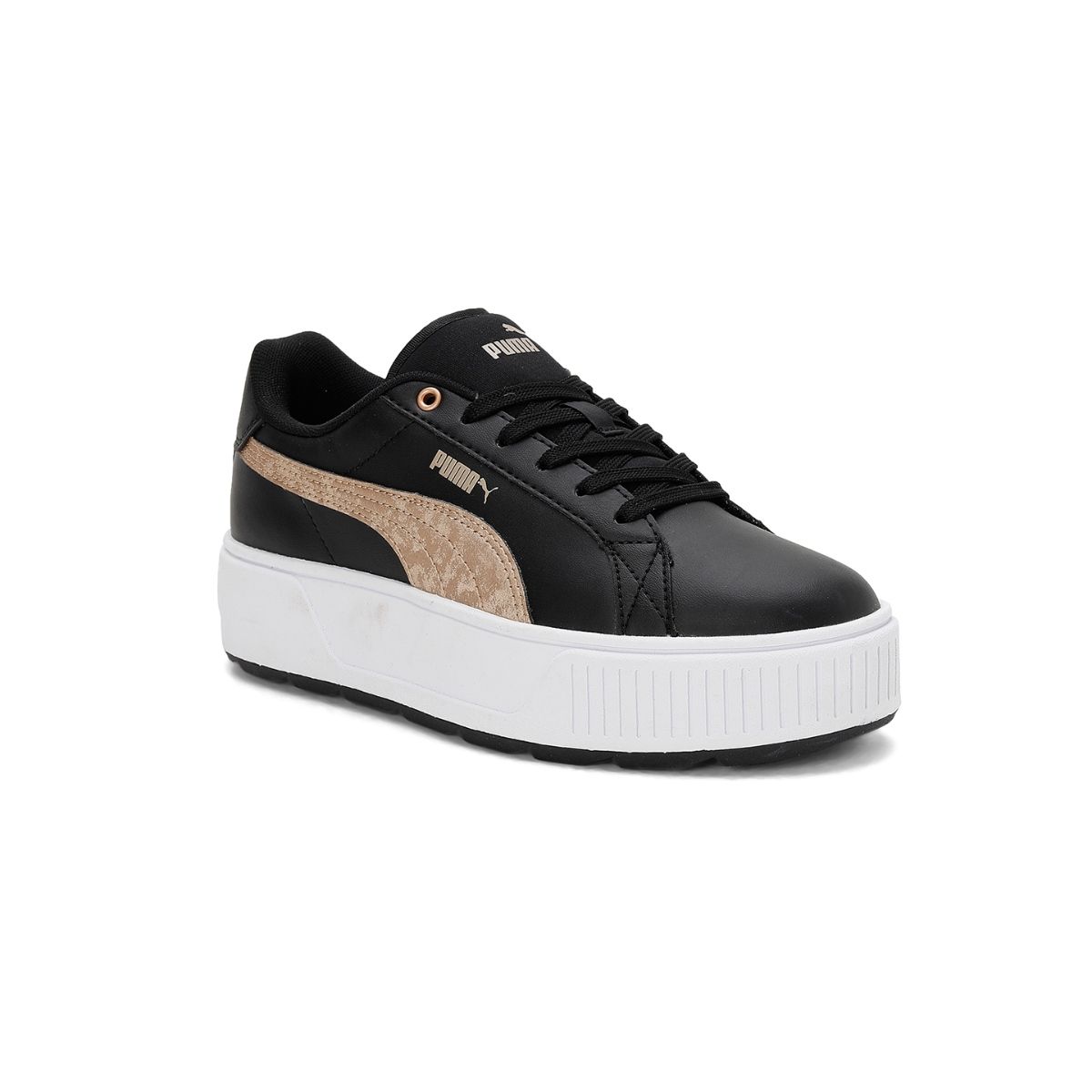 Puma Karmen Space Metallics Womens Black Sneakers UK 3
