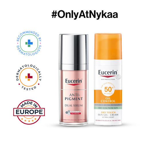 Eucerin Anti-Pigment Dual Serum & Oil Control Dry Touch Sunscreen Gel-Cream SPF 50+ Combo