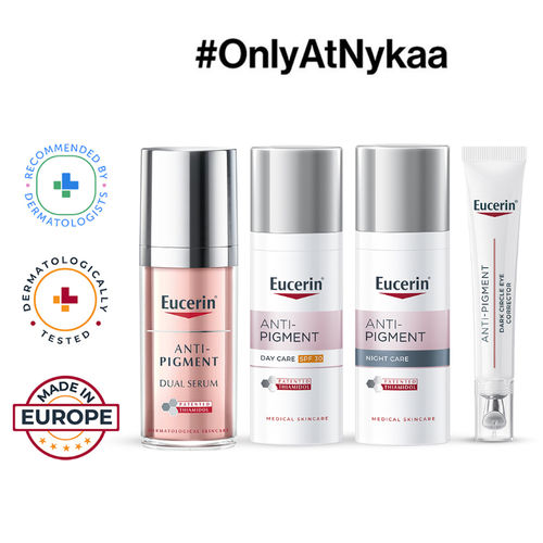 Eucerin Anti-Pigment Dual Serum + Night & Day Cream + Dark Circle Eye Corrector Combo