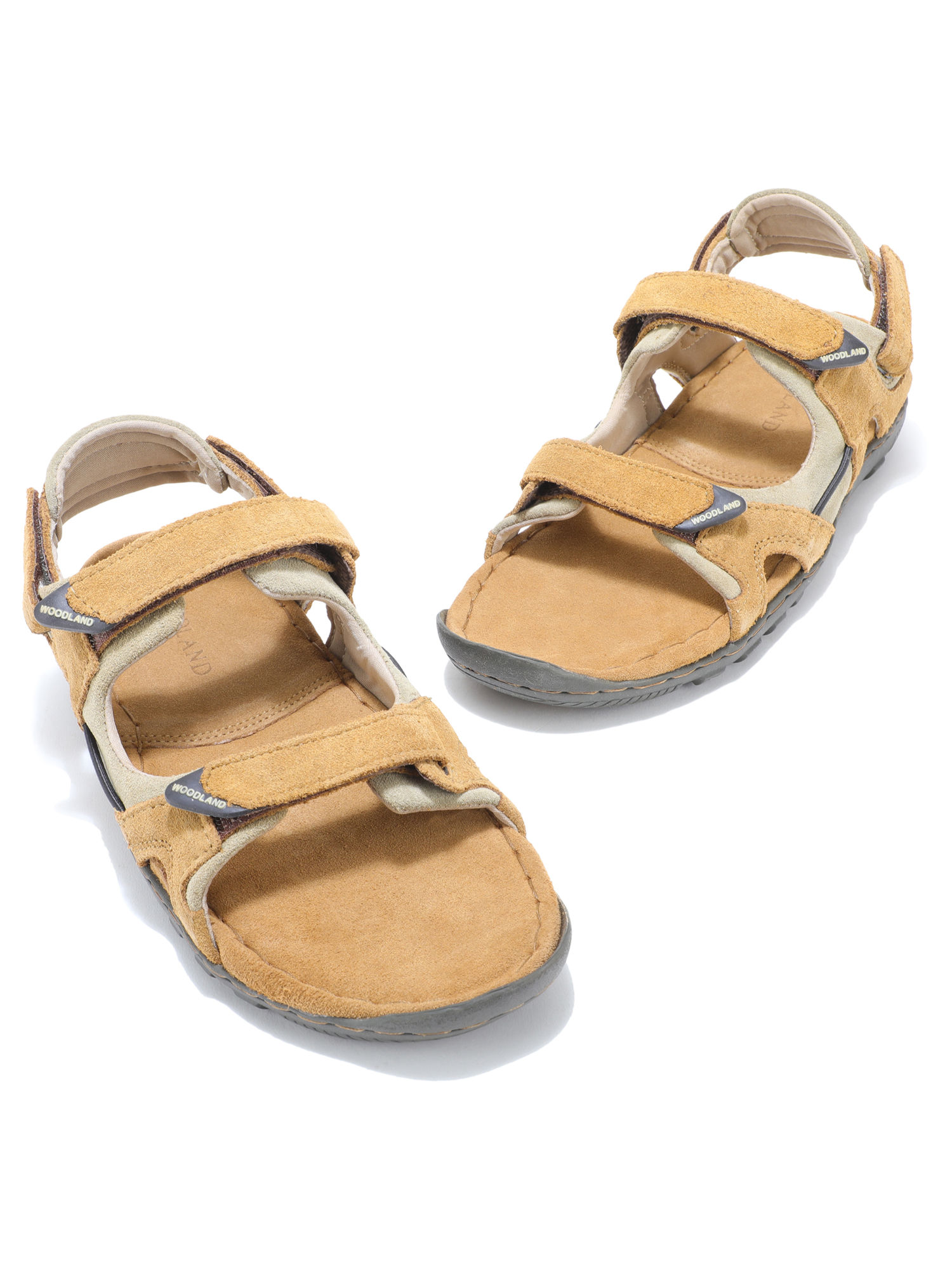 WOODLAND Men Camel Brown Casual Sandals
