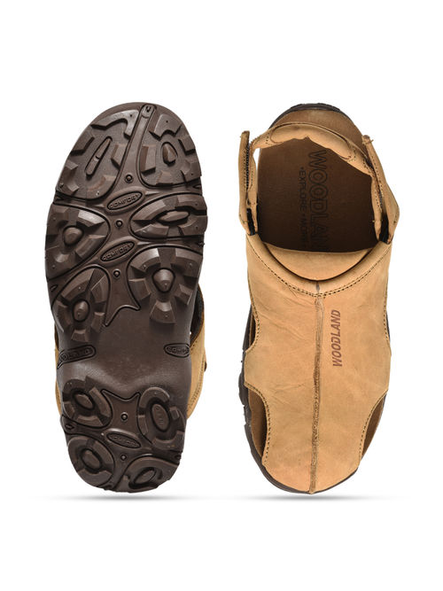 WOODLAND Men Camel Tan Casual Sandals
