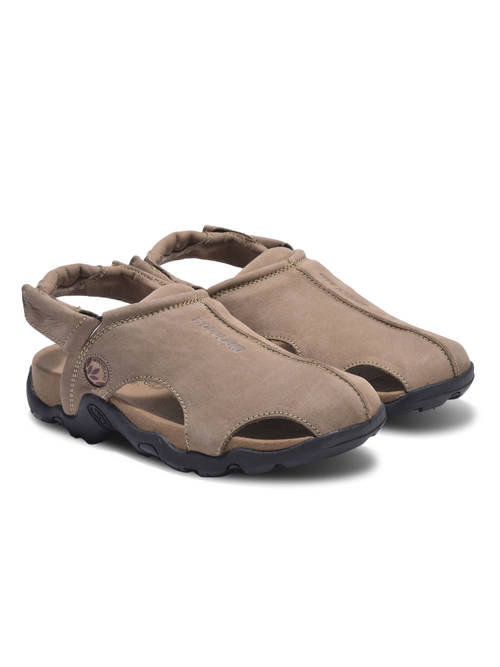 Casual Sandals Men's Sandals Under 500 WOODLAND Men Khaki Casual Sandals