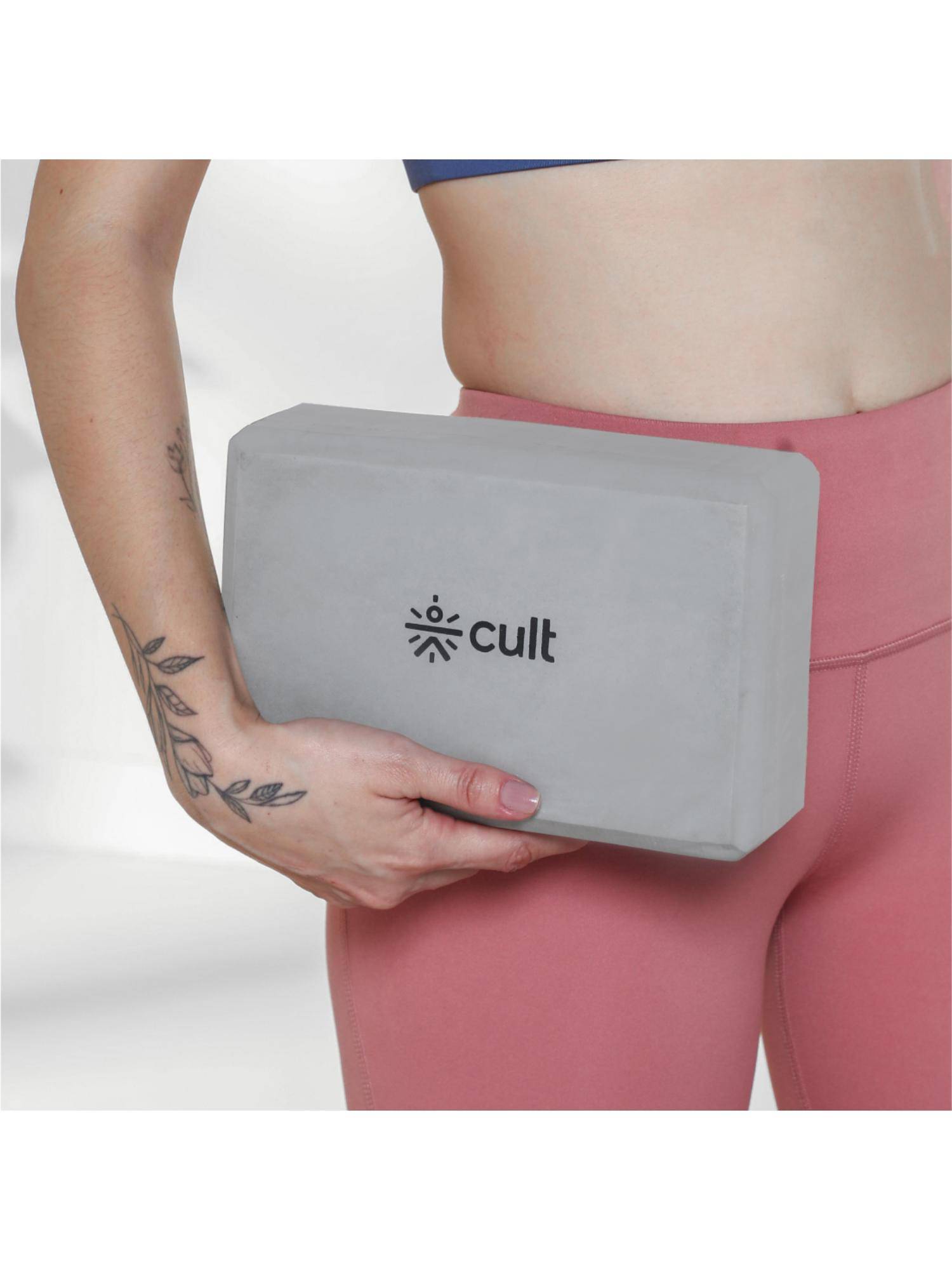 CULT Yoga Block Grey Pack Of 2