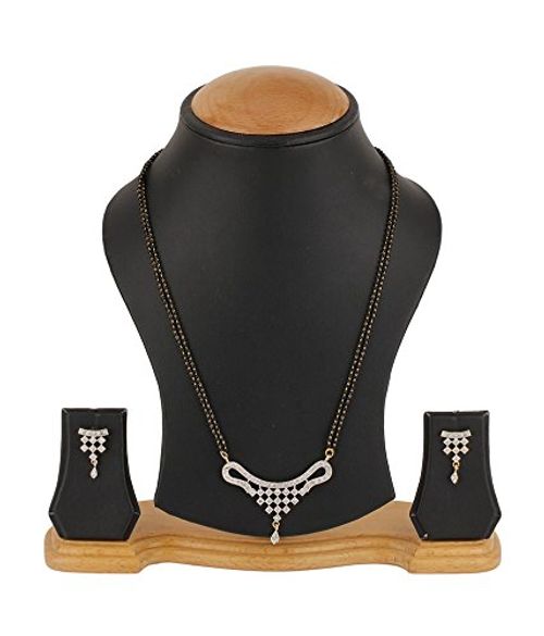 Buy Youbella American Diamond Gold Plated Mangalsutra With Chain