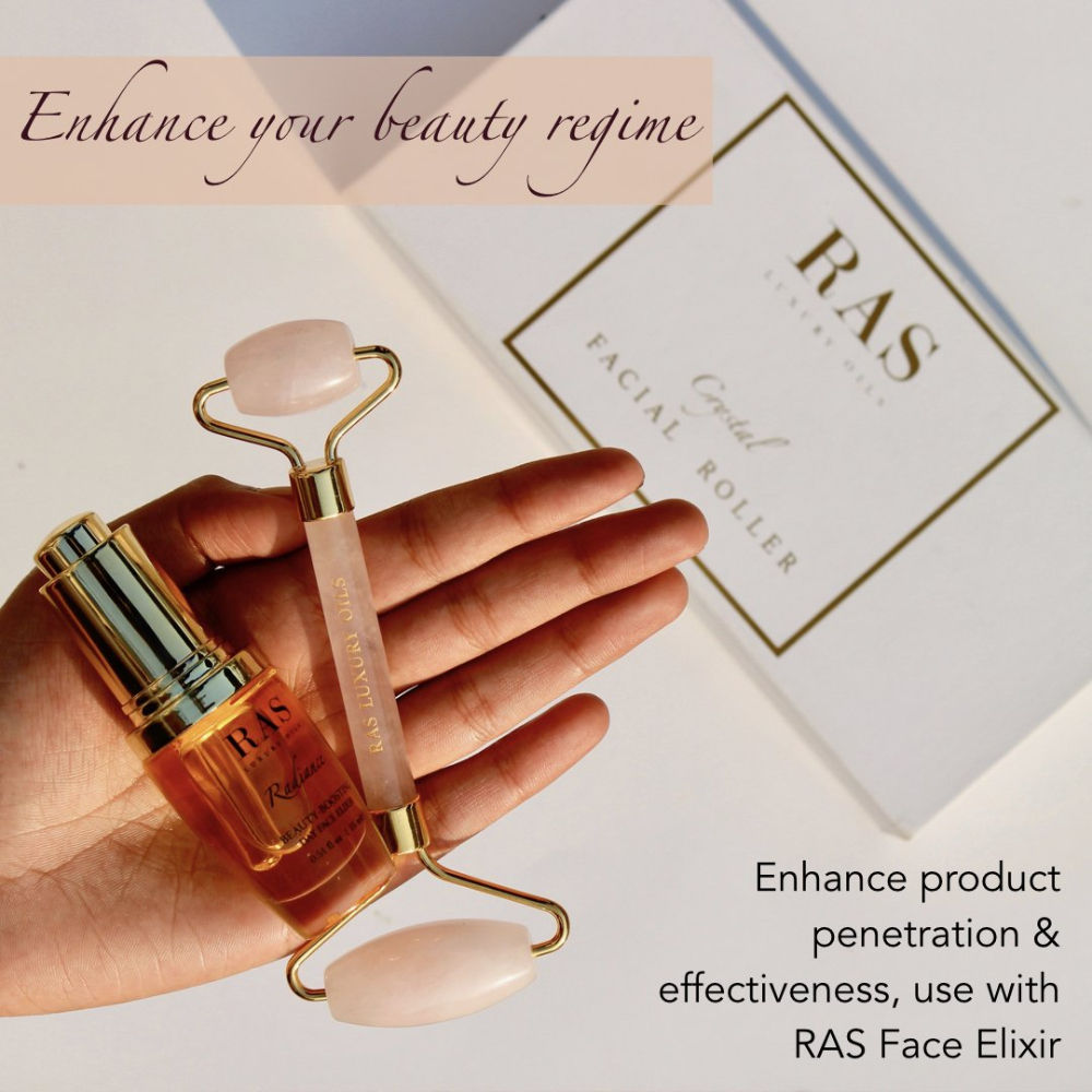 RAS Luxury Oils Luminous Skin Clearing Face Elixir + Rose Quartz Facial