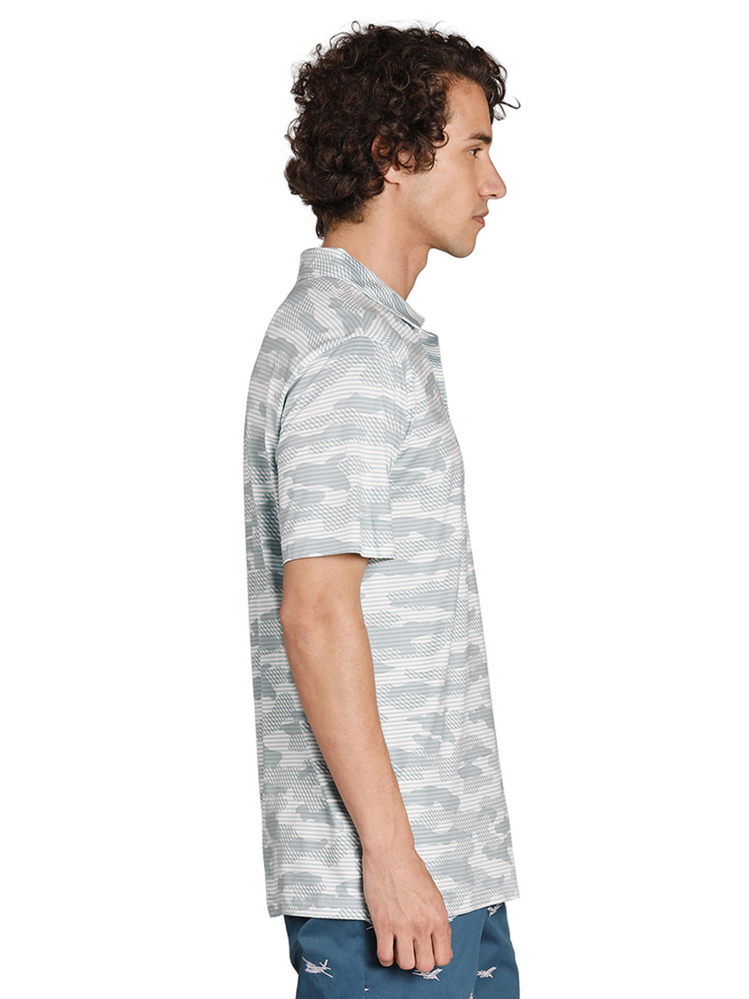 Buy Puma Men s Cloudspun Camo Polo T shirt White Online