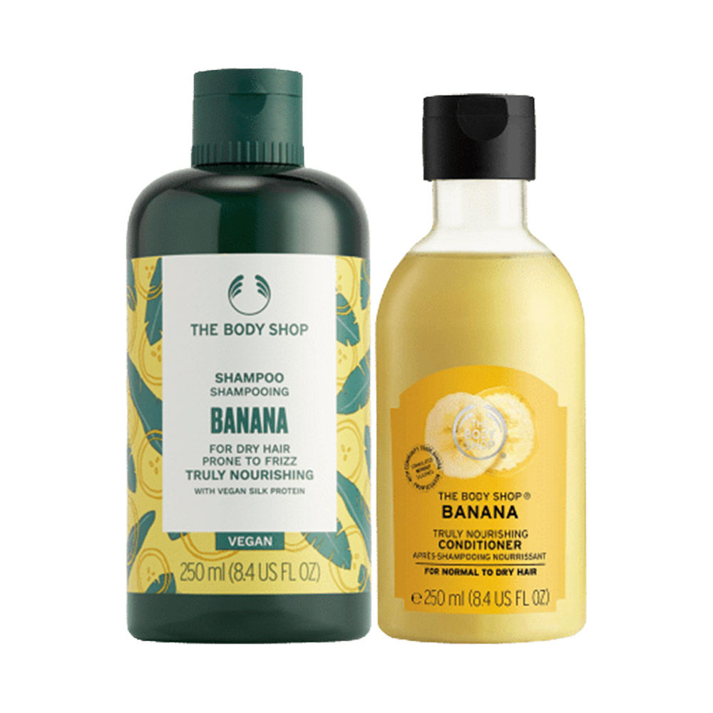 The Body Shop Banana Shampoo & Conditioner Combo: Buy The Body Shop Banana  Shampoo & Conditioner Combo Online at Best Price in India | Nykaa