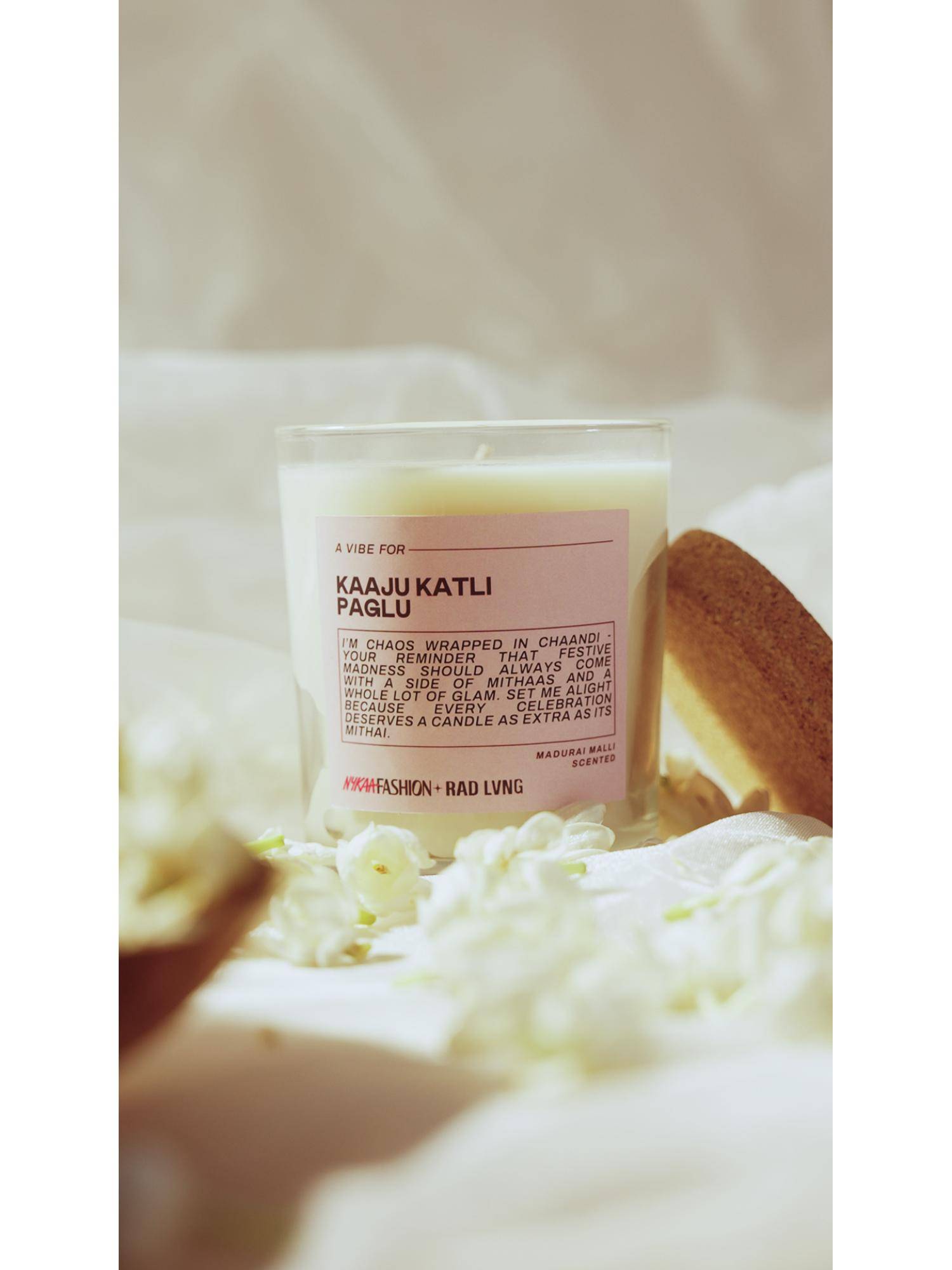 Rad Living Kaaju Katli Paglu - Madurai Malli Scented Candle