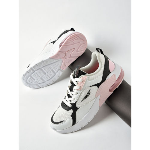 Red Tape Women Colourblocked Off White Pink Athleisure Running Shoes (UK  3)