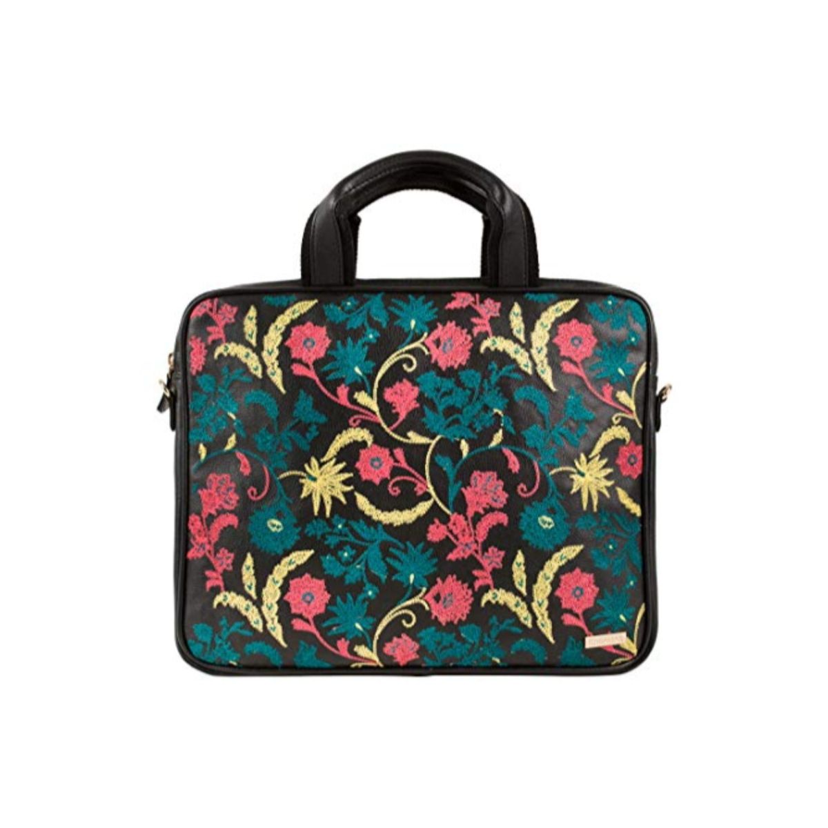 Buy Chumbak Tropical Embroidered Laptop Bag Online