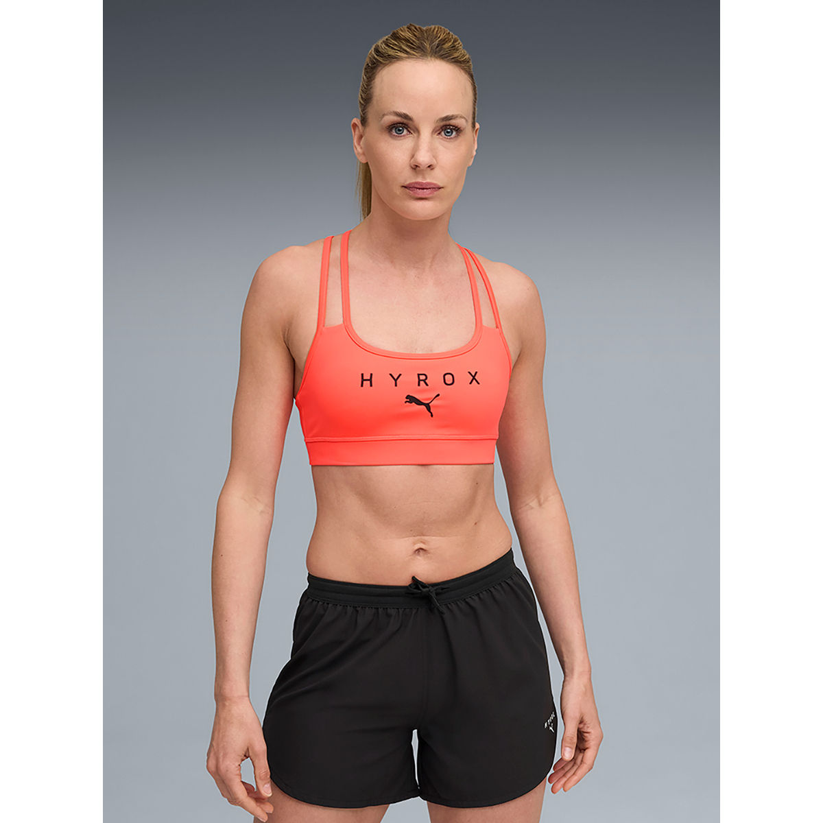 Buy Puma Orange Hyrox Move Women Strappy Training Bra Online