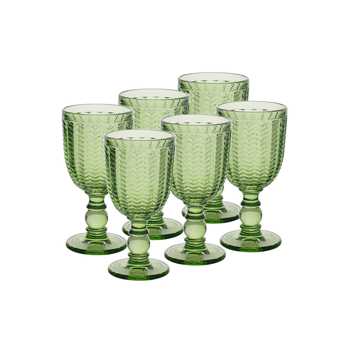 Pure Home + Living Alma Dark Green Wine Glass (Set of 6) Buy Pure Home