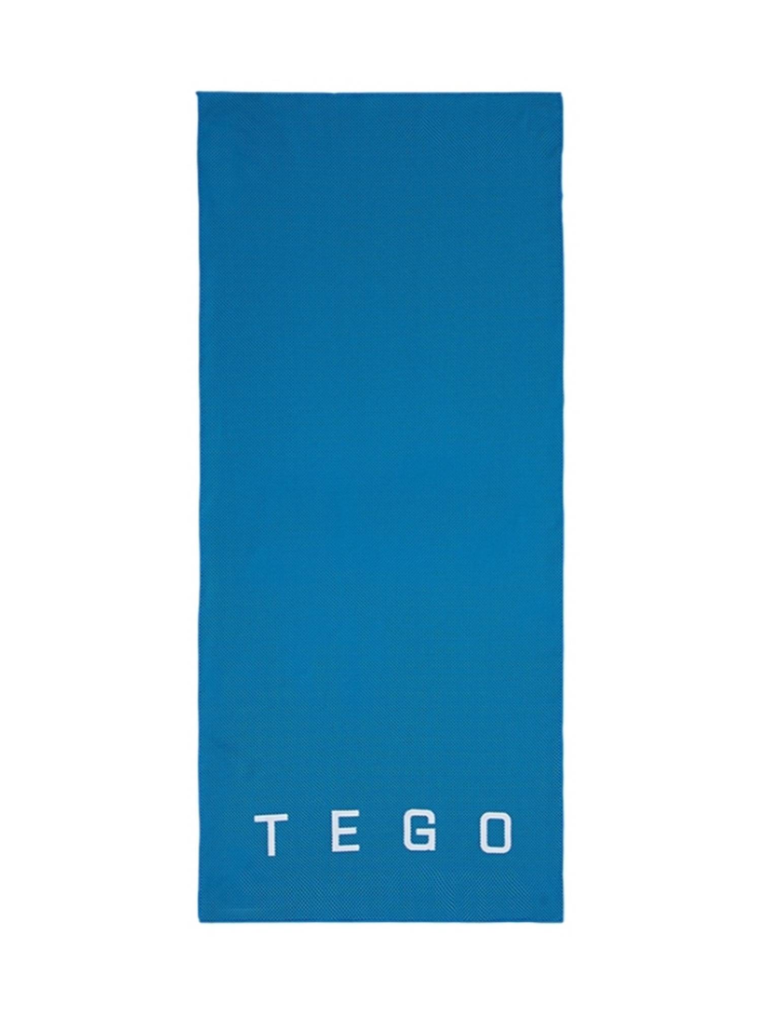 Tego Blue Polyester Solid Unisex Towel