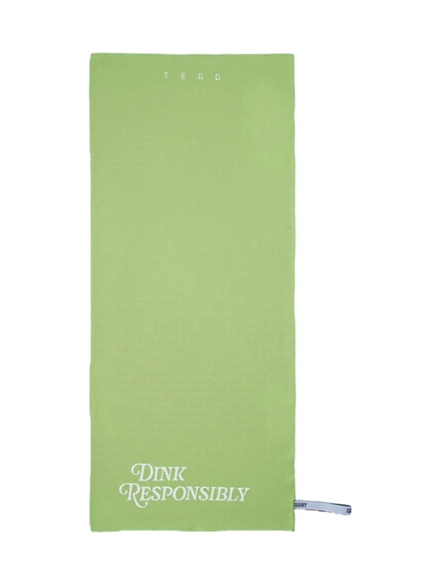 Tego Green Polyester Solid Unisex Towel