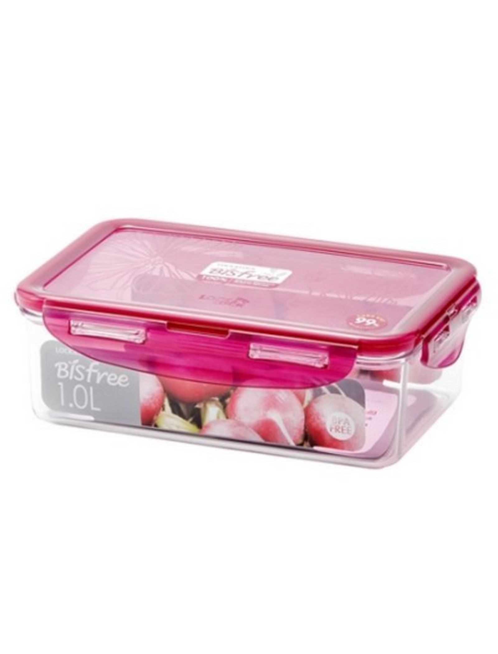 Lock & Lock Bisfree Rectangular Stackable Tritan Container, 1 Litre