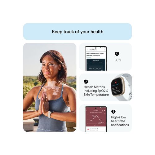 Buy Fitbit Sense Health Fitness Watch ECG, Sleep Score Stree